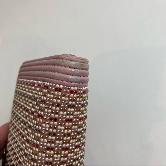 Chanel Boy Crystal Embellished Zip Around Wallet - Picture 7 of 10